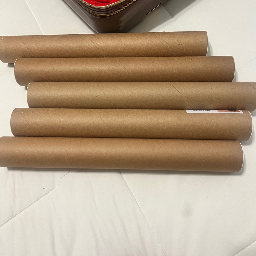 Brown Mailing Tubes 5 total